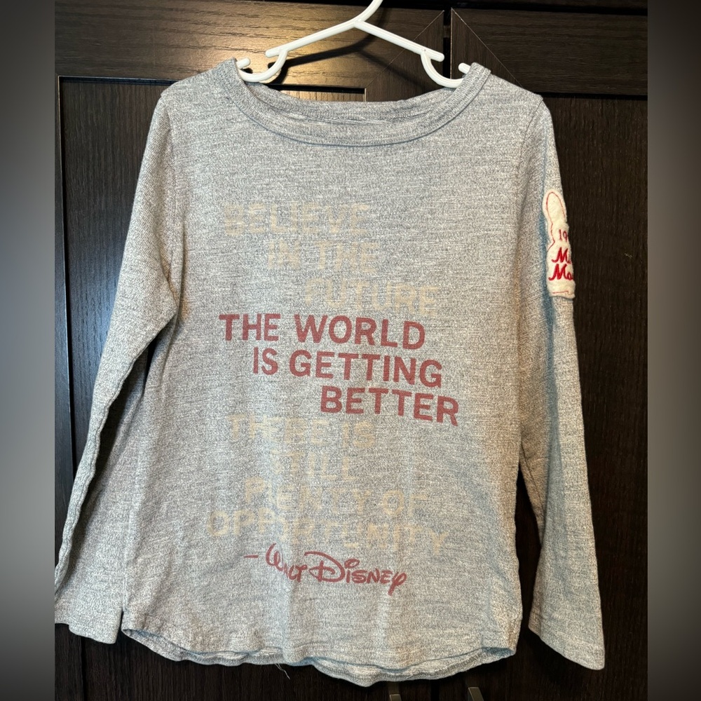 Peek Disney girls Minnie Mouse long sleeve shirt sz M 6/7